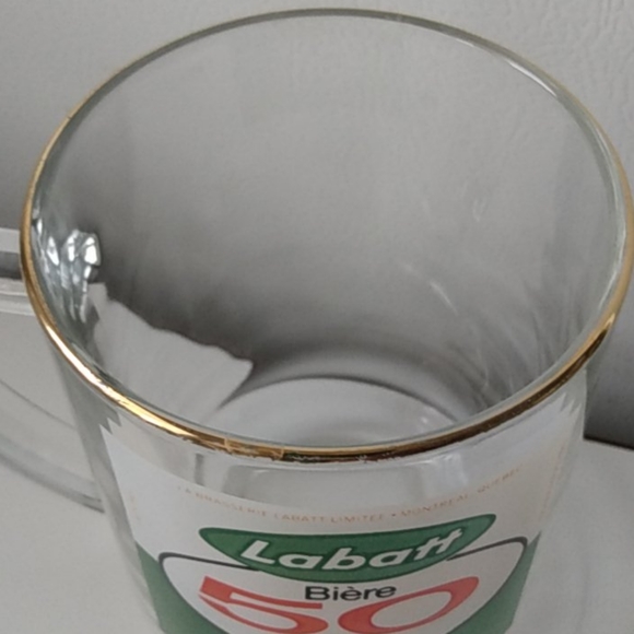 COPY - Vintage Labatt Biere 50 Ale Glass Mug - Picture 3 of 6